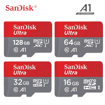 SanDisk Ultra Memory Card 16GB 32GB 98MB/s 64 gb microSDHC 128 gb kapacitou 100MB/s microSDXC Class 10 UHS-I A1 TF Karta Pre Smartphone