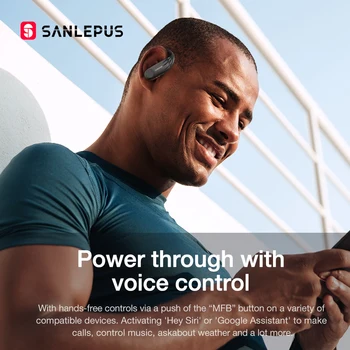 SANLEPUS B1 Led Displej Bluetooth Slúchadlá Bezdrôtové Slúchadlá TWS Stereo Slúchadlá Nepremokavé Potlačením Hluku Headset S Mikrofónom