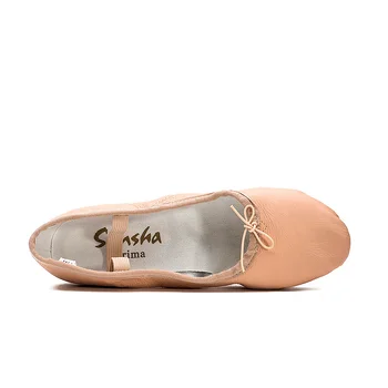 Sansha Hot Predaj Originálne Kožené Balet Topánky S Podpätkom Pre Ženy Mladé Dámy Praxi Jazz Tanečné Topánky TE2CL