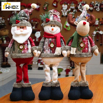 Santa Claus, Snehuliak a Elk Jeleň Vianočné Dekorácie, Cartoon Bábiky Domáce Dekorácie Vianoce