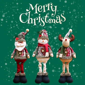 Santa Claus, Snehuliak a Elk Jeleň Vianočné Dekorácie, Cartoon Bábiky Domáce Dekorácie Vianoce