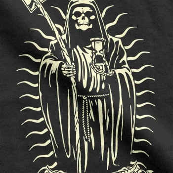 Santa Muerte T-Shirt Mužov Saint Smrti Goth T Košele Mexickej Smrti Muertos Matka Lebky Módne Bavlna Tee Tričko Krátky Rukáv Topy
