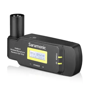 Saramonic UwMic9 TX9+RX-XLR9 Bezdrôtový Lavalier Mikrofón s Vysielačom & XLR Battery Grip XLR Prijímač pre Videokamera