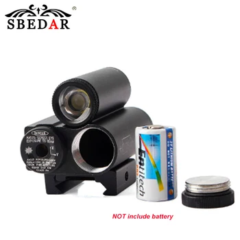 SBEDAR Taktické Červený/Zelený Laser Sight+LED Baterka Combo pre Lov Airsoft Pištoľ Pištoľ 20 mm Picatinny Rail Mount