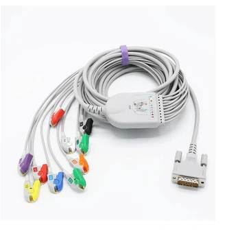Schiller EKG Kábel pre AT1, AT2, AT2 Svetlo, AT2 Plus, 10 Drôty Vedie IEC Grabber Vedie, Žiadny Odpor