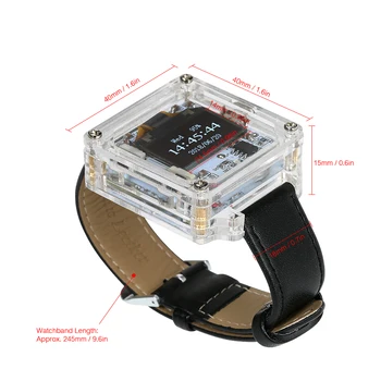 SCM Úžasné Transparentné LED Hodinky DIY LED Digitálne Trubice Náramkové hodinky Elektronické Hodinky DIY Kit Sady Elektronika urob si sám