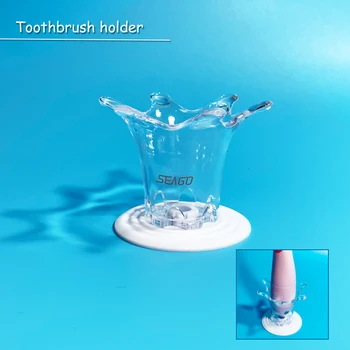 SEAGO Deti Elektrická zubná Kefka Napájaný Nabíjateĺnou Sonic jemné Štetce LED Svetlo Smart zubná Kefka pre 3-12 Rokov Nepremokavé