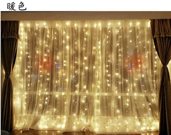 [Sedem Neon]2x2/3x3/6x3m 300leds led cencúľ Svetlá String opony Víla Svetlo,LED Reťazec Svetlo na Vianoce/Halloween/Svadba