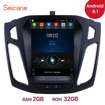 Seicane 9.7-palcový Android 9.1 Auto Stereo Rádio Vedúci Jednotky GPS Navi pre Ford Focus 2012 2013 Podporu OBD2 Spätné Kamery