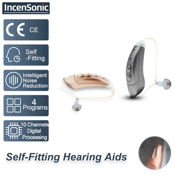 Self-Montáž Načúvacie prístroje Audifonos Mini 10-Kanálový Digitálny Zvuk Zosilňovače Bezdrôtový Ucha Sluchu Zosilňovač pre Hluchota/Staršie