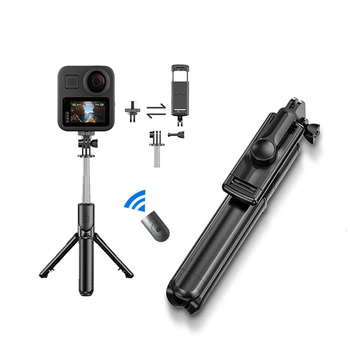 Selfie Stick 4 v 1, Prenosné Bluetooth, Statív ľahký a sklopný Monopods s Diaľkovým ovládaním pre Telefón Stabilizátor Gopro Kamery