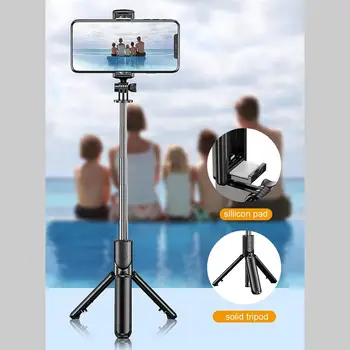 Selfie Stick 4 v 1, Prenosné Bluetooth, Statív ľahký a sklopný Monopods s Diaľkovým ovládaním pre Telefón Stabilizátor Gopro Kamery