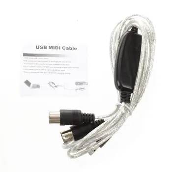 Semoic USB V-OUT, MIDI Kábel PC Converter Hudby Klávesnice Adaptér Kábel