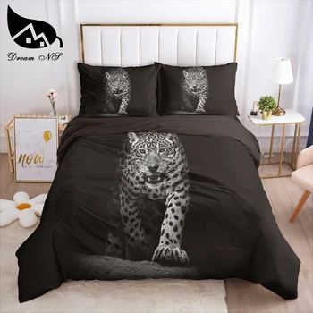 Sen NS Black Wolf Big Cat Gepard jogo de cama posteľnej bielizne a bytového Textilu Nastaviť Kráľovná Obliečky Obliečky Kryt obliečka na Vankúš posteľná bielizeň Sady