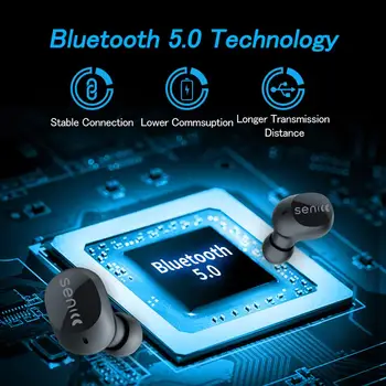 SENICC Bezdrôtové Slúchadlá TWS Bluetooth 5.0 LED Displej, Dotykové Ovládanie Mini Slúchadlá Stereo Hudobné Slúchadlá Slúchadlá SW500 NOVÉ