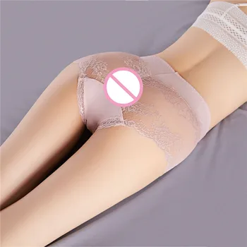 Sexy bielizeň, bavlna nohavičky úžasné čipky bielizeň Antibakteriálne transparentné duté priedušná Bedrové nohavičky Pre ženy underwaer
