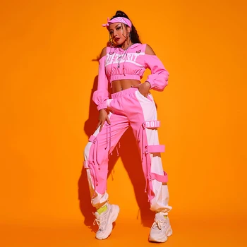Sexy Ds Kostým Ženskej Hip Hop Oblečenie nočný klub Pink Dj Kostým Bar Ženy Gogo Dance Stage Kostýmy Pól Tanečné Oblečenie DQS6244