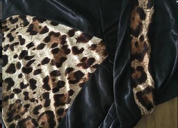 Sexy Leopard Bielizeň Plus Veľkosť Saténová Čipka Čierne Kimono Intímne Sleepwear Župan Sexy Nočná Košeľa Ženy Sexy Erotické Spodné Prádlo
