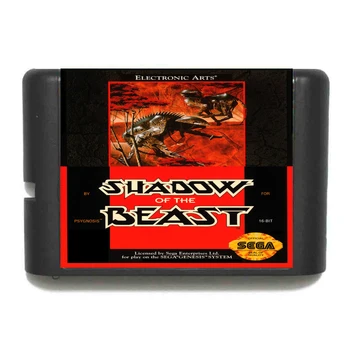Shadow of the Beast (16 bit MD Hra Karty Pre Sega Mega Drive Pre Genesis