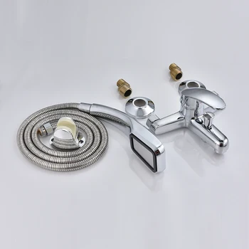 SHAI Sprchové Batérie, Kúpeľňa Zariadenie Vodopád Ťuknite na položku Vaňa Sprcha Kohútikov Nastaviť Vaňa A Sprcha Sady Teplej a Studenej Vody Zmiešané SH3305