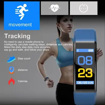 SHAOLIN Inteligentný Náramok Krvný Tlak Sledovať Fitness Sledovanie Tepovej frekvencie Pásma Smart Activity Tracker Náramok