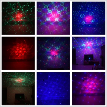 Sharelife Mini Prenosné RGB Gobos Laser USB Svetlá Nabíjateľná Magnetická Príťažlivosť pre Domáce Party DJ Izba Fáze Osvetlenie DP-RGB