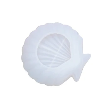 Shell Sahpe Doska Zásobník Dráha Silikónové Formy UV Epoxidové Živice Formy DIY Mydlo Jedlo Odlievanie DIY Tácky Plesne Výrobu Nástrojov