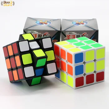 Shengshou Ledgen Magic Cube 3x3x3 3layer 56mm Puzzle Profesionálne Rýchlosť Kocky 3x3 Čierna Nálepka Vzdelávacie Hračka Pre Dieťa