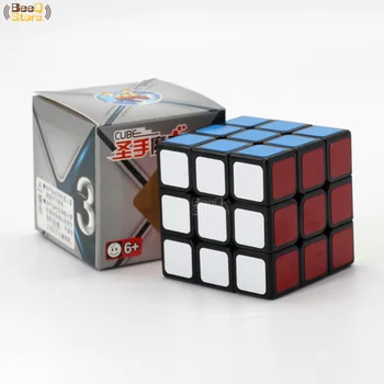 Shengshou Ledgen Magic Cube 3x3x3 3layer 56mm Puzzle Profesionálne Rýchlosť Kocky 3x3 Čierna Nálepka Vzdelávacie Hračka Pre Dieťa