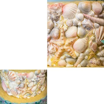 SHENHONG Conch Seashell Hranice Zdobenie Silikónové Fondant Tortu Formy Narodeniny, Svadobné Party Vložiť Cukru Plavidlá, Formy na Pečenie Nástroje