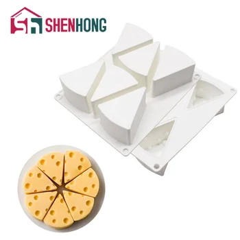 SHENHONG Najnovšie Syr Tvarované Silikónové Tortu Formy na Pečenie Dezert Krúžok 3D Formy Umenia Jelly Puding Mousse Čokoládové pečivo Nástroje