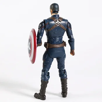 SHF Avengers Koncovka Kapitán Amerika PVC Akcie Obrázok Zberateľskú Model Hračka