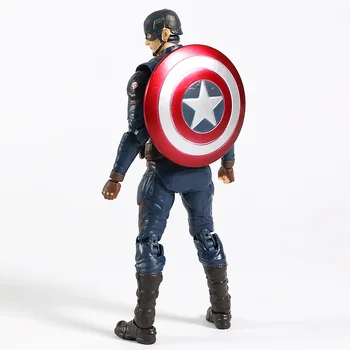 SHF Avengers Koncovka Kapitán Amerika PVC Akcie Obrázok Zberateľskú Model Hračka