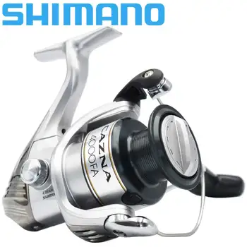 SHIMANO CAZNA 2500FA/4000FA Spinning Fishing Cievky 3+1BB s AR-C Spool Pevné Telo Spinning Fishing Cievky