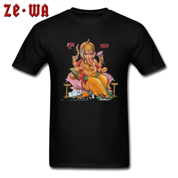 Shiva Ganeš Tlačiť T-shirt Mužov Biele Tričko Elephant Boh Na Dospelých Oblečenie, Vlastné Č Fade Bavlnené Tričko O Krk Topy Tees