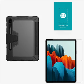 Shockproof Tablet Ochranné puzdro Magnetické Trifold Stojan Kožený Kryt pre Samsung Galaxy Tab S7 Tablet Príslušenstvo
