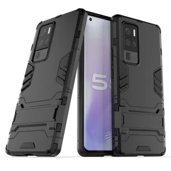 Shockproof Telefón Prípade Vivo X50 Pro Plus Magnet Kovové Prst Prsteň Zadný Kryt Pre Vivo IQOO Z1X Brnenie Ťažkých Prípadoch Ochranné