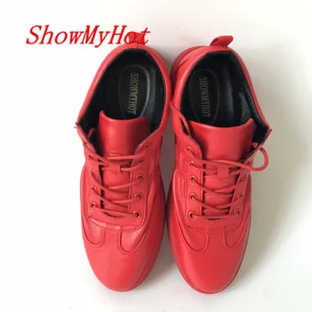 ShowMyHot školiteľov Hombres zapatos Obuv Dospelých Bežné Mäkké Topánky Priedušná Ploché Topánky Pohodlné Tenis Feminino Topánky
