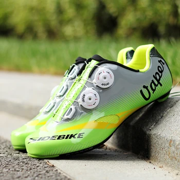 Sidebike uhlíka cestná cyklistika topánky mužov pretekárske topánky sady vrátane pedále cestnej bike self-locking požičovňa tenisky priedušná 004