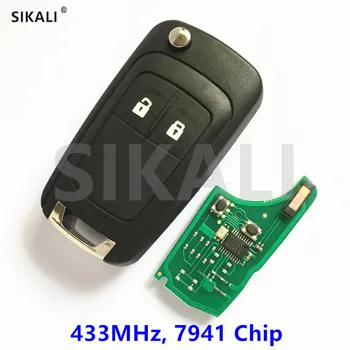 SIKALI 2 Tlačidlá Diaľkového Key pre vozidlá značky Opel/Vauxhall Corsa D 2007-, Meriva B 2010-, 95507070, 95507074
