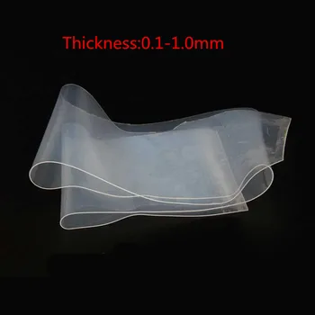 Silikónová Guma Film1.0 mm hrúbky 600*1000mm šírka tenké dosky čiastočne Transparentné Guma/Mat/Vankúš