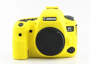 Silikónové Brnenie Pokožky Prípade Telo Kryt Chránič pre Canon EOS 6D Mark II 2 6DM2 6D2 DSLR Fotoaparát LEN