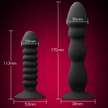 Silikónové Diaľkové Análny Vibrátor Zadok Zástrčky Upozorňuje Sexuálne Hračky pre Ženy, Páry Análne Korálky Vibrácií Bullet Erotické Intímne Tovaru