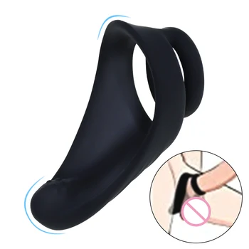 Silikónové Dual Penis Krúžok Premium Tvárny Penis Krúžok Dlhšie, Ťažšie Silnejšie Erekcie, Zvýšenie Sexuálnej Hračky pre Mužov a Páry Hrať