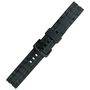 Silikónové Gumy Watchband pre Budovu EF550 EF552 Nahradenie Sledovať Kapela Šport Remienok z Nerezovej Ocele Pracky Zápästia
