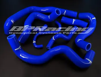 Silikónové Hadice Chladiča Black / Potrubie Pre BMW MINI 1.6 Turbo R56 2006 - 2012 modrá