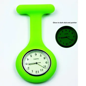 Silikónové hodinky sestra fob vreckové hodinky Farba fialová klip na hodinky nemocnici dar ošetrovateľstva študentov quartz hodiny dropshipping