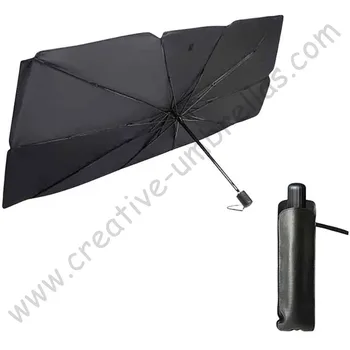 Silné anti-uv tepelná izolácia mini parasol self-defense anti-hrom laminát ochladenie multi-používať auto opaľovací krém dáždnik
