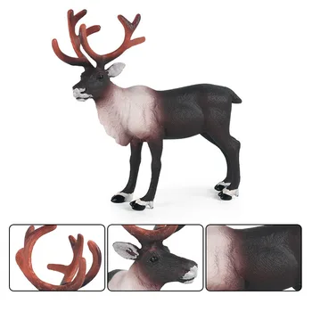 Simulácia Animal Model Pevné Elk Samec Jeleňa Sobov Wild Jeleň Hračky, Vianočné Ozdoby Deti Hračky Kolekcia Dary