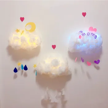 Simulácia Biely 3D Troch-Dimenzionální Bavlna Cloud dekoratívne Pozadie Svadba Rekvizity DIY Narodeninovej Party Dekorácie, ozdoby